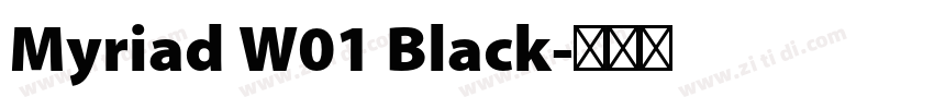 Myriad W01 Black字体转换